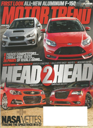 MOTOR TREND 2014 APR - FOUR MONSTER SHOOT-OUTS, NEW F-150, C7 VETTE